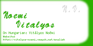 noemi vitalyos business card