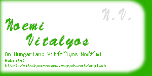 noemi vitalyos business card